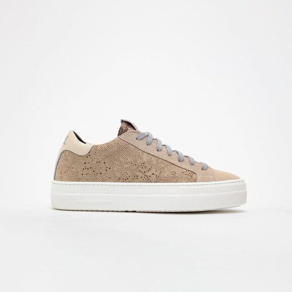 P448 Thea Platform Leather Sneakers - Picture 1 of 6